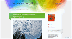 Desktop Screenshot of learnmoreeveryday.wordpress.com