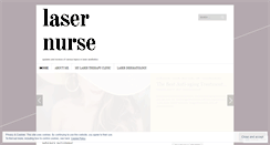 Desktop Screenshot of lasernurse.wordpress.com