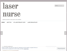 Tablet Screenshot of lasernurse.wordpress.com