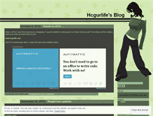 Tablet Screenshot of hcgurlife.wordpress.com