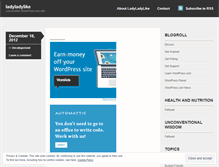 Tablet Screenshot of ladyladylike.wordpress.com