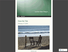 Tablet Screenshot of andtheotherthingis.wordpress.com