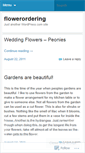 Mobile Screenshot of flowerordering.wordpress.com