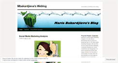 Desktop Screenshot of mbakardjieva.wordpress.com