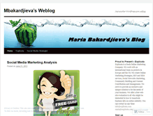 Tablet Screenshot of mbakardjieva.wordpress.com