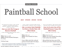 Tablet Screenshot of paintballschool.wordpress.com