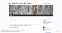 Desktop Screenshot of fortruthforjustice.wordpress.com
