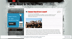 Desktop Screenshot of musikerongmetal.wordpress.com