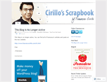 Tablet Screenshot of cirillosscrapbook.wordpress.com