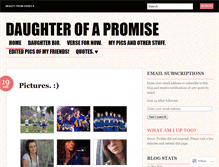 Tablet Screenshot of daughterofpromise.wordpress.com