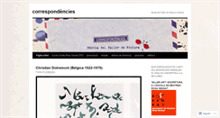 Desktop Screenshot of correspondencies.wordpress.com