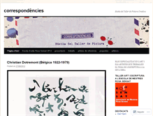 Tablet Screenshot of correspondencies.wordpress.com