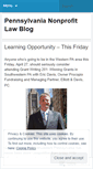 Mobile Screenshot of pennsylvanianonprofitlawyers.wordpress.com
