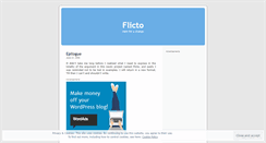 Desktop Screenshot of flicto.wordpress.com