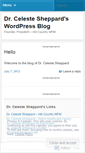 Mobile Screenshot of drcelestesheppard.wordpress.com