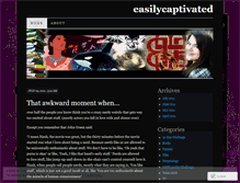 Tablet Screenshot of easilycaptivated.wordpress.com