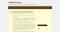 Desktop Screenshot of calledeabrazos.wordpress.com