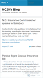 Mobile Screenshot of nc20.wordpress.com