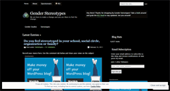 Desktop Screenshot of genderstereotypes.wordpress.com