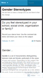Mobile Screenshot of genderstereotypes.wordpress.com