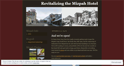 Desktop Screenshot of mizpahhotel.wordpress.com