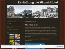 Tablet Screenshot of mizpahhotel.wordpress.com