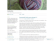 Tablet Screenshot of luckylily.wordpress.com