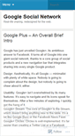 Mobile Screenshot of googlesocialnetwork.wordpress.com