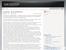 Tablet Screenshot of googlesocialnetwork.wordpress.com