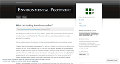 Desktop Screenshot of environmentalfootprintuk.wordpress.com