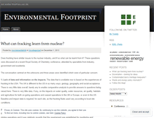 Tablet Screenshot of environmentalfootprintuk.wordpress.com