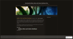 Desktop Screenshot of indiancitystatedatabase.wordpress.com