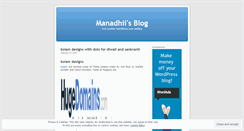 Desktop Screenshot of manadhii.wordpress.com