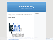 Tablet Screenshot of manadhii.wordpress.com