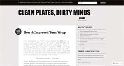 Desktop Screenshot of cleanplatesdirtyminds.wordpress.com