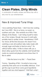 Mobile Screenshot of cleanplatesdirtyminds.wordpress.com