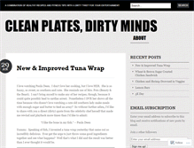 Tablet Screenshot of cleanplatesdirtyminds.wordpress.com