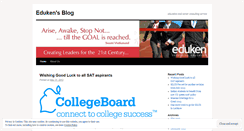 Desktop Screenshot of eduken.wordpress.com