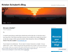 Tablet Screenshot of kristienschubert.wordpress.com