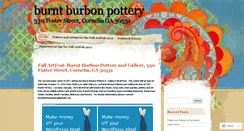 Desktop Screenshot of burntburbonpottery.wordpress.com
