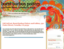 Tablet Screenshot of burntburbonpottery.wordpress.com