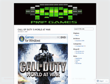 Tablet Screenshot of pripgames.wordpress.com