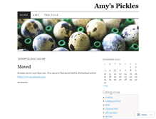 Tablet Screenshot of amyspickles.wordpress.com