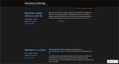 Desktop Screenshot of advertisingpathology.wordpress.com
