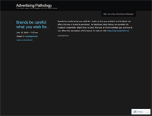 Tablet Screenshot of advertisingpathology.wordpress.com