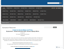 Tablet Screenshot of globalvaccines202xsymposium.wordpress.com
