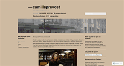 Desktop Screenshot of camilleprevost.wordpress.com