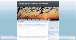 Desktop Screenshot of onebikeonegoal.wordpress.com