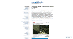 Desktop Screenshot of coms340gallery.wordpress.com