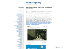 Tablet Screenshot of coms340gallery.wordpress.com
